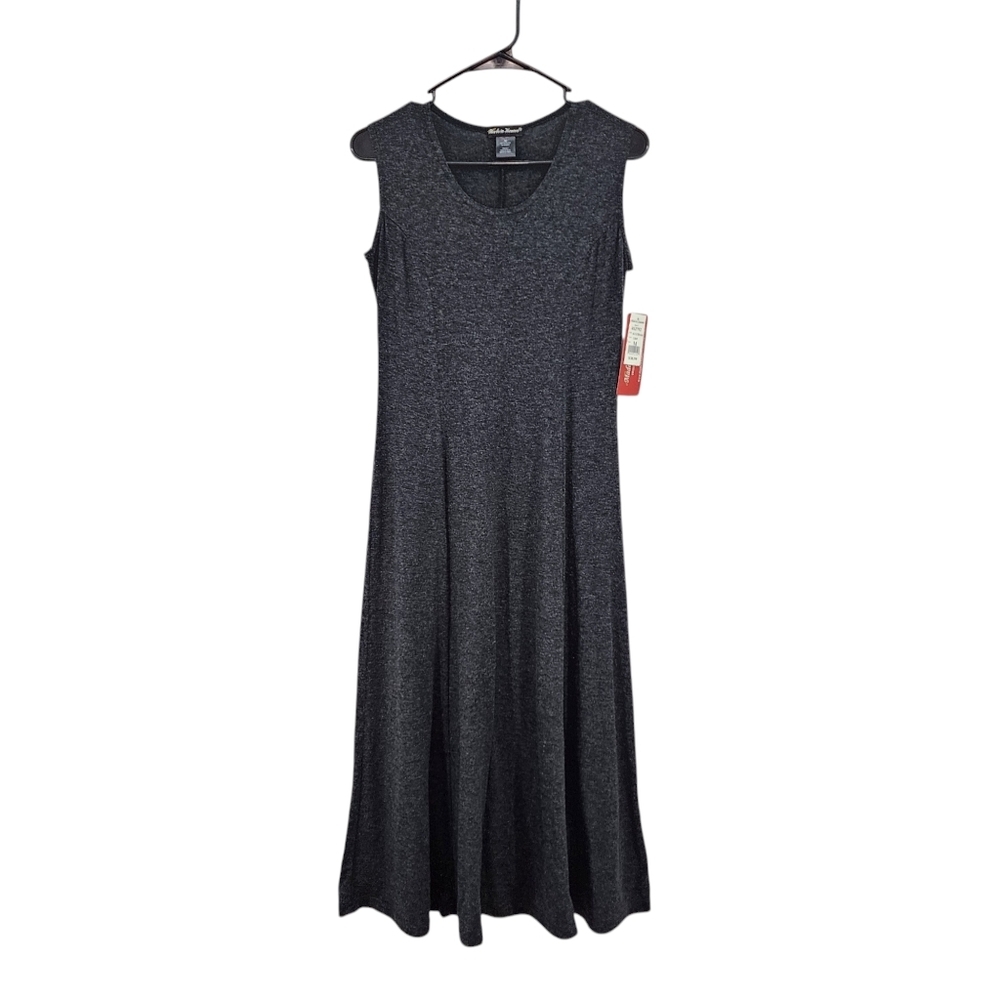 Made in Heaven Women's Poly Stretch Flare Flowy Shimmer Midi Dress - M